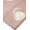 Pure silk obiage, round bokashi, cocoa pink