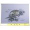 Washable Japanese picture for men's Haori lining No.4 Howk Gray
