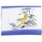 Japanese painting,Men's haori lining that use as interia , blue, hand-dyed, Tiger design from zodiac