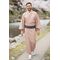 Large Size Washable Kimono Unisex Kimono Mansuji Red 44cm Width No.2