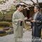 washable stumugi (pongee) kimono fablic for roll or tailoring gray (color No.9)