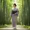 Leman Kimono, Plain, Shrine Prayer Attached