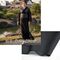 Washable kimono, summer material, women's, koma-ori, plain color, black, regular size and larger sizes available