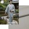 washable stumugi (pongee) kimono fablic for roll or tailoring light gray (color No.14)