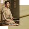 washable tsumugi (pongee) kimono fablic for roll or tailoring rapeseed oil color (color No.17)