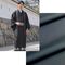 Washable Men's Habutae Kimono (Teijin Silpearl) — Sumikuro (Ink Black)