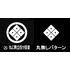 丸に隅立四ツ目菱