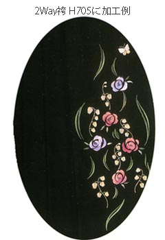 袴刺繍 タイプ3　バラと鈴蘭