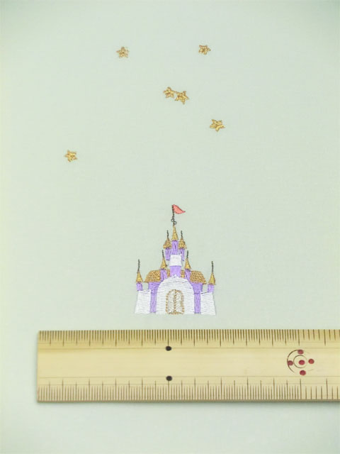 洗える着物 刺繍 薄ひわ色 真夜中の舞踏会