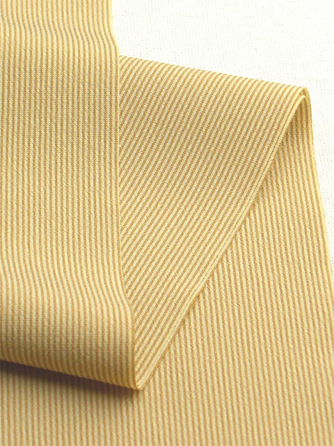 Washable Kimono Men's Kimono Manji（thin stripe） gold yellow 44cm Width No.3