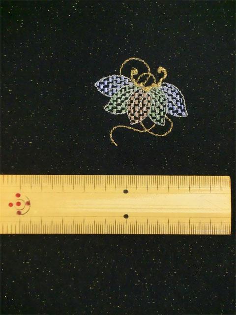刺繍小紋用 日本刺繍 七宝柄 拡大1