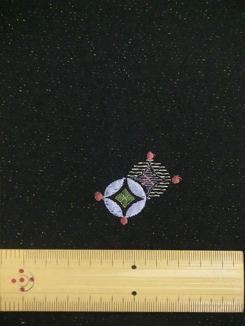 刺繍小紋用 日本刺繍 七宝柄 拡大2